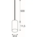 SLV 3-phase pendant luminaire FITU PD 3PH SET STONE ST64 set of 1, with lamp socket E27 IP20, beige dimmable