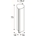 SLV bollard light ALEGRIA 75 POLE TRIAC CCT CCT Switch IP65, anthracite dimmable