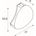 SLV outdoor wall luminaire ALEGRIA WL TRIAC CCT up / down, CCT Switch IP65, anthracite dimmable