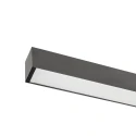 SLV Wandarmatuur GLENOS® 2.0 CL 150CM DALI UGR22 IP20, zwart dimbaar