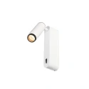 SLV Wandarmatuur GRIP! S WL ON-OFF met Schakelaar, instelbaar IP20, zwart, wit 