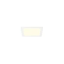 SLV ceiling recessed luminaire SENSER 2.0 24 RL SQUARE DALI CCT square, DALI controllable, CCT Switch IP20, white dimmable