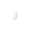SLV wall and ceiling luminaire SENSER 2.0 18 CW SQUARE DALI CCT square, DALI controllable, CCT Switch IP20, white dimmable