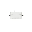 Plafondinbouwarmatuur SENSER 2.0 18 RL ROUND DALI CCT hoekig, DALI aanstuurbaar, CCT Switch IP20, wit dimbaar