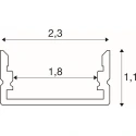 SLV surface profile SURFACE LEDSTRIP PROFIL FLAT
