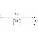 SLV tile profile RECESSED LEDSTRIP TILE PROFIL XS built-in version