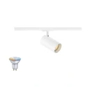1-fase Spot ASTO TUBE SMART SET 1PH GU10 TW Set van 1, Tunable White, met Lamphouder GU10 IP20, wit dimbaar