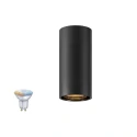Plafondarmatuur ASTO TUBE SMART SET CL SINGLE GU10 1-vlams, Set van 1, met Lamphouder GU10 IP20, zwart dimbaar
