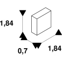 SLV Eindkap LEDSTRIP CORNER S