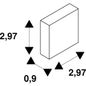 SLV Eindkap LEDSTRIP CORNER M