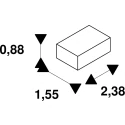 SLV mounting bracket LEDSTRIP SURFACE
