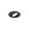 SLV recessed downlight UNIVERSAL DOWNLIGHT SLIM PHASE IP50/IP65, black dimmable