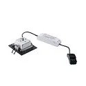 LED Recessed luminaire FRAME BASIC LED SET Downlight, 9,4W, SMD LED, 3000K, 90°, incl. Driver, Clip springs, black