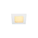 LED Recessed luminaire FRAME BASIC LED SET Downlight, 9,4W, SMD LED, 3000K, 90°, incl. Driver, Clip springs, white