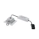 SLV LED Recessed luminaire FRAME BASIC LED SET Downlight, 9,4W, SMD LED, 3000K, 90°, incl. Driver, Clip springs, white