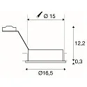Recessed downlight NEW TRIA I, ES111, round