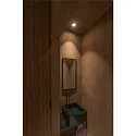 SLV LED Ceiling recessed luminaire PATTA-F, square, 12W, COB LED, 38°, 3000K, IP65, incl. Driver, white