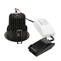 SLV Inbouwarmatuur H-LIGHT 1 LED incl. chauffeur, zwart mat dimbaar 11,5W 265lm 2700K 20° 20° CRI 80