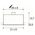 SLV Plafondinbouwarmatuur KADUX 3 GU10 GU10, zwart