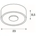 SLV Plafondarmatuur OCCULDAS 23 rond, indirect IP20, wit dimbaar