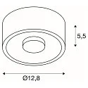 SLV LED Ceiling luminaire OCCULDAS 13 LED, white, 15W, 3000K