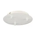 Plafondrozet voor FITU PD 3-voudig, rond, wit