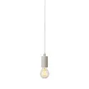 SLV Pendant luminaire FITU PD, E27, length 9.1cm, Pendel 500cm, with open cable end, white