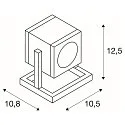 SLV Buitenspot CUBIX I GU10 IP44, antraciet
