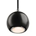 SLV Pendelarmatuur LIGHT EYE BALL GU10, chroom, zwart