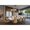 Pendelarmatuur MEDO® RING 90 ring vorm IP20, zwart dimbaar