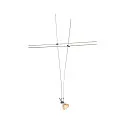 WIRE LUMINAIRE, for TENSEO low-voltage wire system, QR-C51, chrome
