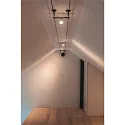 SLV COSMIC, Lamp holder for TENSEO low-voltage wire system, QR-C51, swiveling, 2 items, black