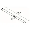 SLV Houder COSMIC QR-C51 draaibaar, set van 2, chroom