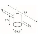 SLV Touw lamp COMET QR-C51 GU5.3, wit dimbaar