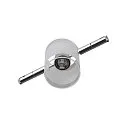 SLV Touw lamp COMET QR-C51 GU5.3, chroom dimbaar