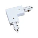 1-fase hoekconnector opbouwversie, aarde binnen, wit