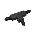 1-fase T-connector opbouwversie, aarde links, zwart