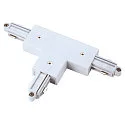 1-fase T-connector opbouwversie, aarde links, wit
