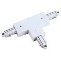 1-fase T-connector opbouwversie, aarde rechts, wit
