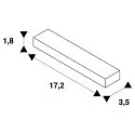 Straight coupler with feed-in possibility