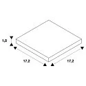 SLV 1-fase X-connector opbouwversie, wit