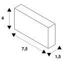 SLV Bevestiging ingebouwde versie, aluminium