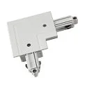 1-fase hoekconnector ingebouwde versie, beschermingsgeleider binnen, wit