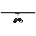 Spot BIMA 2 GU10 IP20 incl. 1-Phasen adaptor, black