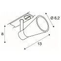 SLV 1-fase spot AVO Incl. 1-fase adapter GU10, wit