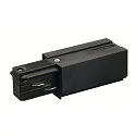 Feed-In for 3-Phase High voltage Track Earth left, Feed-In 1, black