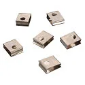 EUTRAC Spring clip for 3Phase High voltage Recessed track set of 6 pcs., white