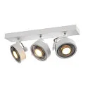 Wand- en plafondarmatuur KALU CW TRIPLE QPAR111 3-vlams, cardanisch draaien, met Lamphouder GU10 IP20, wit