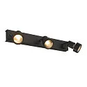 SLV Wall luminaire PURI 3 Ceiling luminaire, GU10, max. 3x50W, with Decoring, black