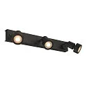 SLV Wall luminaire PURI 3 Ceiling luminaire, GU10, max. 3x50W, with Decoring, black